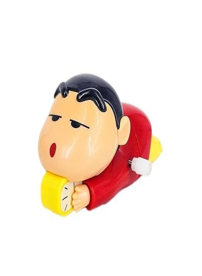 JAMBUVANTI Shinchan Manual Clockwork Toy Anime 5CM Character Styling Crawling Flat Push Children's Toy Moving Birthday Gift Figure - Image 1